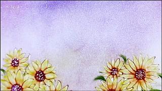 晶晶沙画：现场制作哦！超美的少女跟向日葵