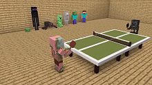 【我的世界】动画CG 怪物学校之乒乓球比赛