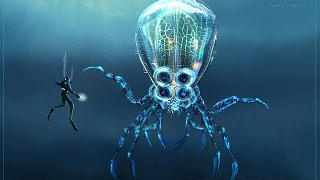深海迷航：进入水雷区，遭遇放电巨型鱿鱼