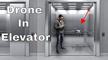 骚操作：无人机在电梯里飞，会坠机唧唧吗？