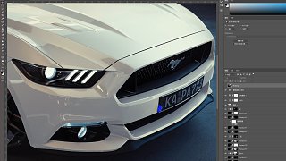 C4D教程：福特野马汽车材质渲染及产品效果表现 04