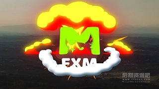 fcpx插件 卡通爆炸烟雾火焰特效动画元素 Explosion Elements