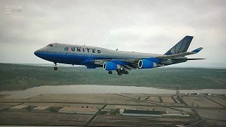 波音B-747着陆