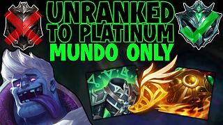 UNRANKED TO PLATINUM #3 - MUNDO JUNGLE ONLY OR DOD
