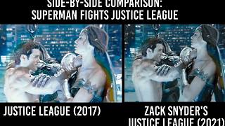 【第一弹】《正义联盟》2017 VS 2021版本逐帧对比：超人对阵正义联盟@柚子木字幕组