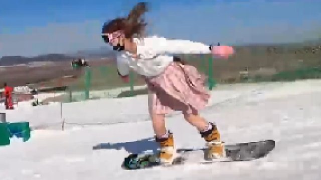 穿格裙去滑雪，根本毫无抵抗力